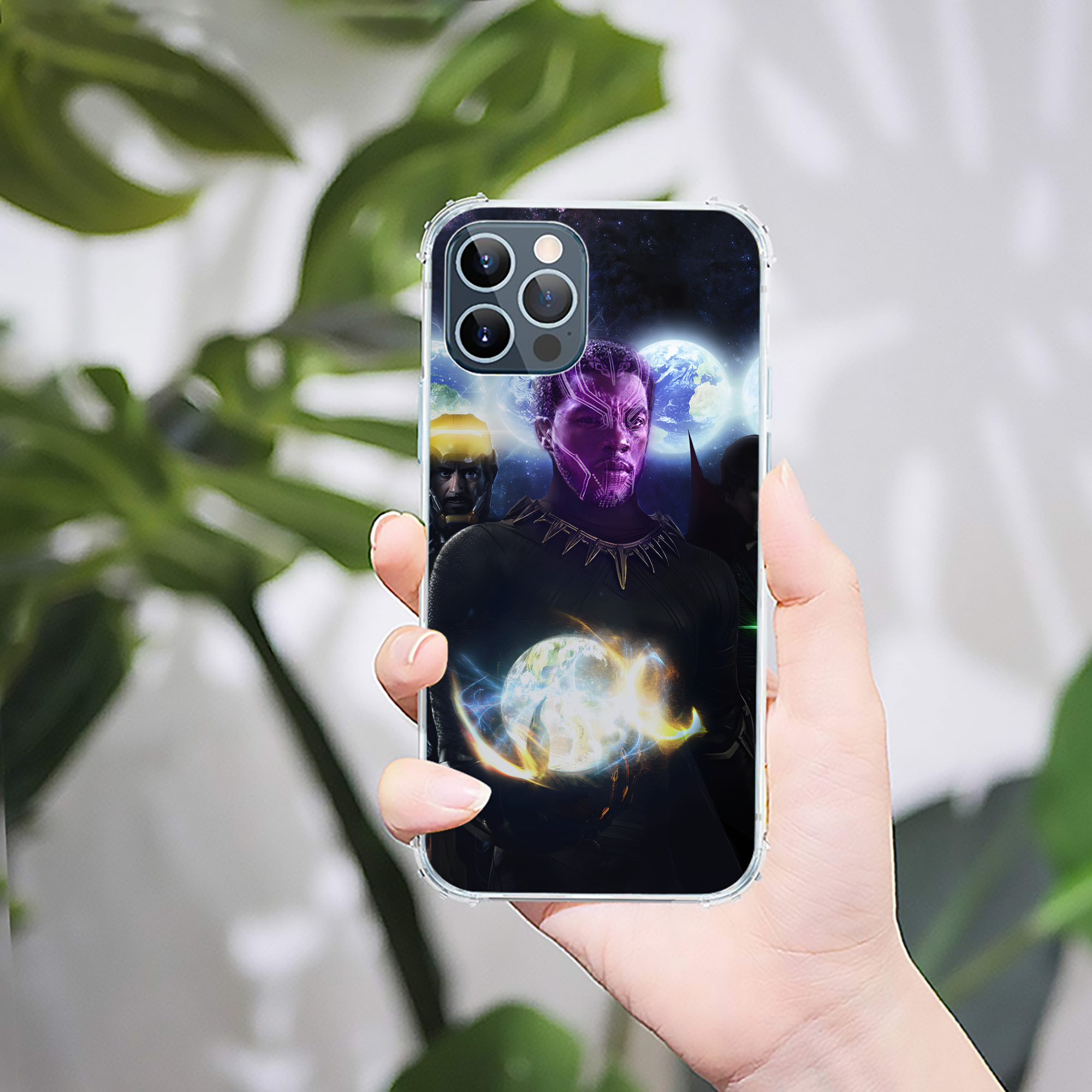 （画像用） アベンジャーズ The Avengers 【iPhone 12シリーズ対応】透明スマホケース（クリアソフトケース）